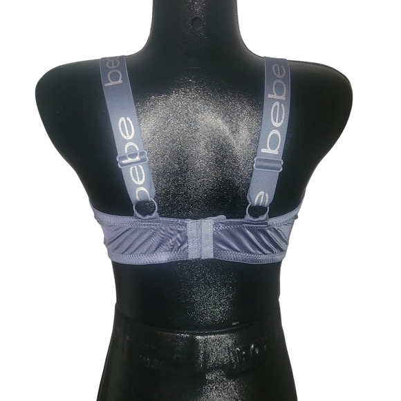 Bebe Bluish Grey Padded Underwire Bra Sz.38D - Picture 3 of 4